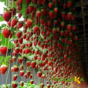Клубника ампельная Анастасия купить по цене от 370р. в интернет-магазине «Посадика» с доставкой почтой в в Жердевкае и по всей России – [изображение №1].